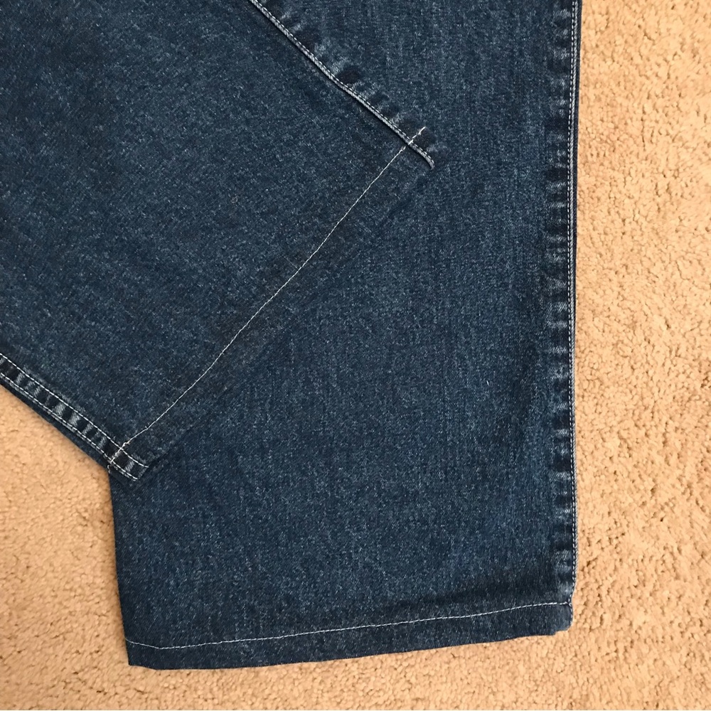 Tommy Hilfiger High-Rise Dark Blue Straight-Leg Jeans - Picture 12 of 13